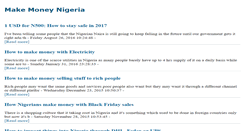 Desktop Screenshot of makemoneynigeria.net